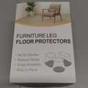 16 Pack Chair Leg Floor Protectors Chair Leg Protectors for Hardwood Floors Felt Silicone Caps Strengthen Bottom Protection Anti-Scratch Reduce Noise Clear Round Large Fit 1-3/16" to 1-5/8" (30-40mm)