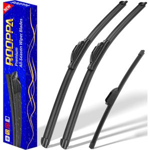 3 wipers Replacement for 20112016 Hyundai Elantra/20132017 Hyundai Elantra GT, Windshield Wiper Blades Original Equipment Replacement  28"/14"/13" (Set of 3) U/J HOOK