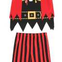 Wizland Kids Pirate Costume, Boys Pirate Costume Helloween Role Play Outfit