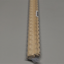 15-Pack 15.75" Unfinished Wood Fluted Rectangular Trim - Easy to Paint, Cute Decorative Molding DIY Craft for Furniture Frame, Mirror Edge, Wall, Door, Closet, Dresser, Shelf