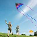 ORGCLDKT-Rainbow Cruiser Delta Kite, Kites for Kids Ages 8-12,4-8,Boys,Girls,Kites for Adults,Beach,Beginners,Giant.1Pc or 3Pcs Pack. Easy to Fly.