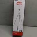 75" Camera Tripod, Heavy Duty Aluminum Camera Stand for ipad Phone, Travel Tripod with Remote/Carry Bag/Phone Tablet Holder, Compatible with DSLR, Spotting Scopes, Max Load 15 Lb(Grey)