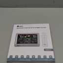 unni Weather Station Indoor Outdoor Thermometer Wireless, Home Atomic Clock with Large Constant Display, Inside Outside Temperature Humidity Monitor, Dew Heat Point, Barometer White