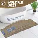 Bcoimo Large Bathroom Rug, Chenille Bath Mat with High Low Pile Design, Soft Absorbent Non Slip Bath Rug, Machine Washable Quick Dry Mat for Shower, Tub, Sink and Vanity