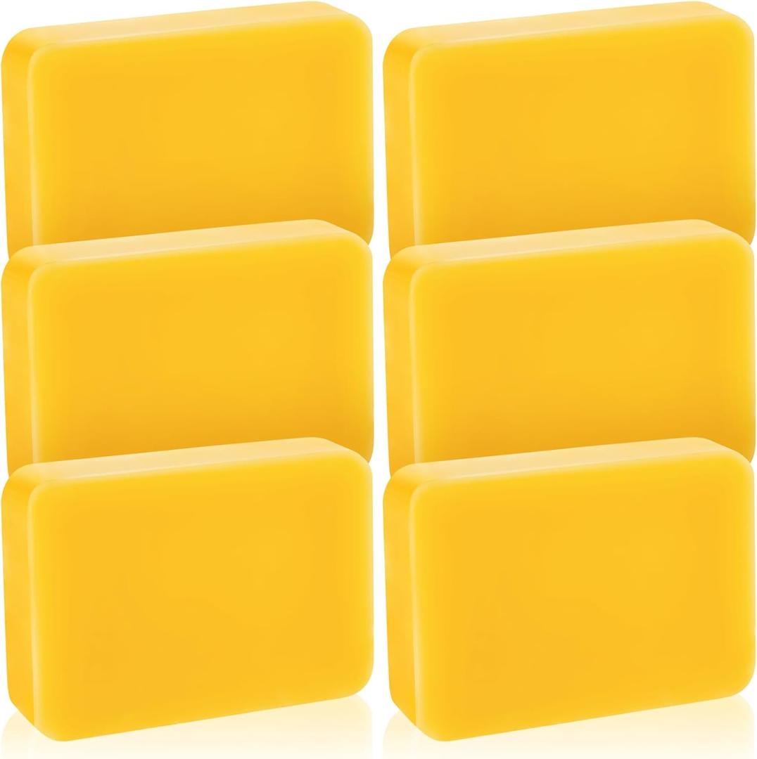 Treela 6 LB Yellow Beeswax Block Pure Natural Beeswax Cosmetic Grade Organic Wax Block for Candle Making Moisturizer Lotions Creams Lip Balms Soaps