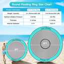 CALOBANA Water Hammock Inflatable Round Floating Ring for Adults, 12ft