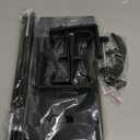 Oxford Cloth Under Desk Cable Management Tray,NoDrill 36" Desk Cable Management Organizer with Clip/Screw Installation,Fabric Cable Management for Home,Office & Gaming Computer(Black)