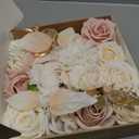 Ling's Moment White and Beige Artificial Flowers and Greenery Combo Box Set, Neutral Fake Flower for DIY Wedding Bridal Bouquet, Centerpieces Decor, Floral Arrangement Decor, etc.
,11x9.5