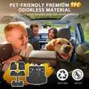 Powerty Floor Mats for 2020-2025 Kia Telluride 7/8 Passenger Car Mats Accessories, All Weather TPE Custom 2-in-1 Cargo Liner Seat Back Covers Protectors Replacement (Floor Mat + 2-in-1 Trunk Mat)