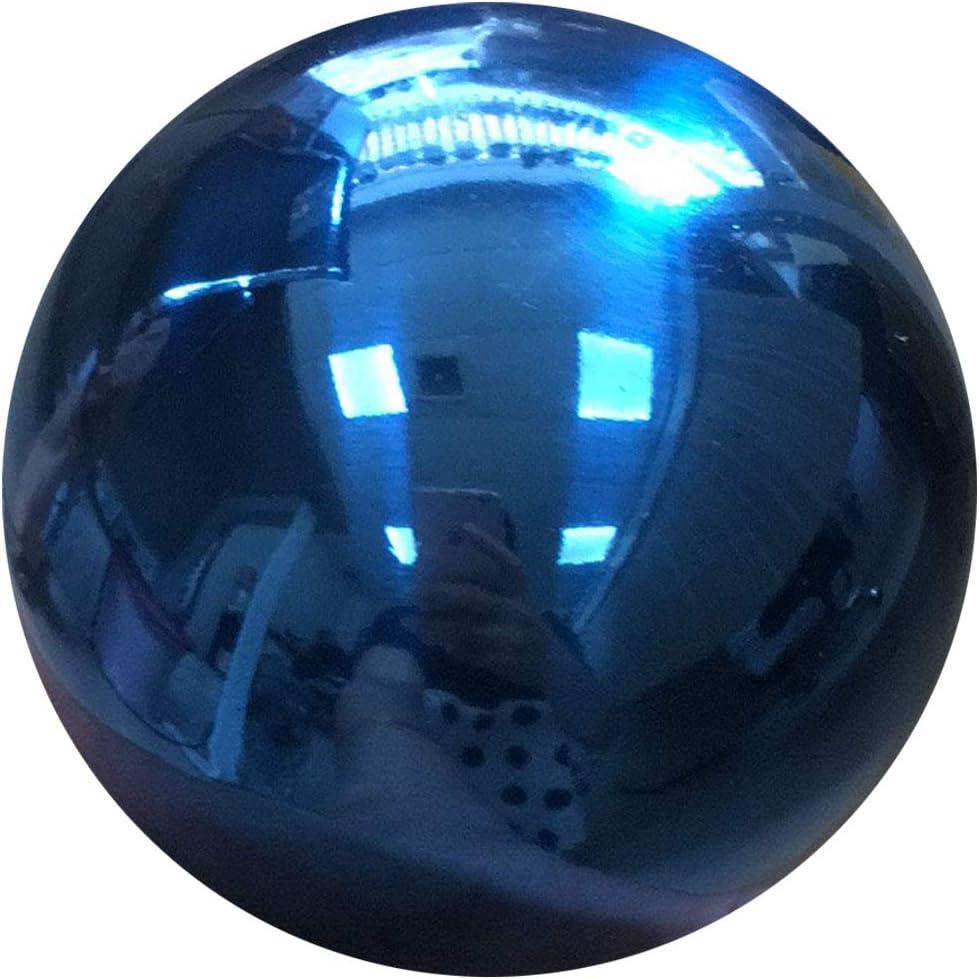 14 inch Diameter Blue Gazing Ball,Blue Stainless Steel Polished Reflective Smooth Garden Sphere Globe Mirror,Colorful and Shiny Addition to Any Garden or Home