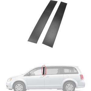 Front Driver & Passenger Side Windshield Outer B Pillar Trim Molding kit Compatible with Dodge Grand Caravan 2008-2020 Chrysler Town Country 2008-2016 Replaces 926-445 926-446 (Left & Right 2ps)