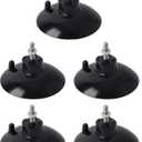 HSTECH (5 Pcs) Black French Fry Suction Cup Feet Compatible with Industrial Commercial French Fry Cutter