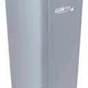 Restaurantware 23 gal Square Gray Plastic Trash Can