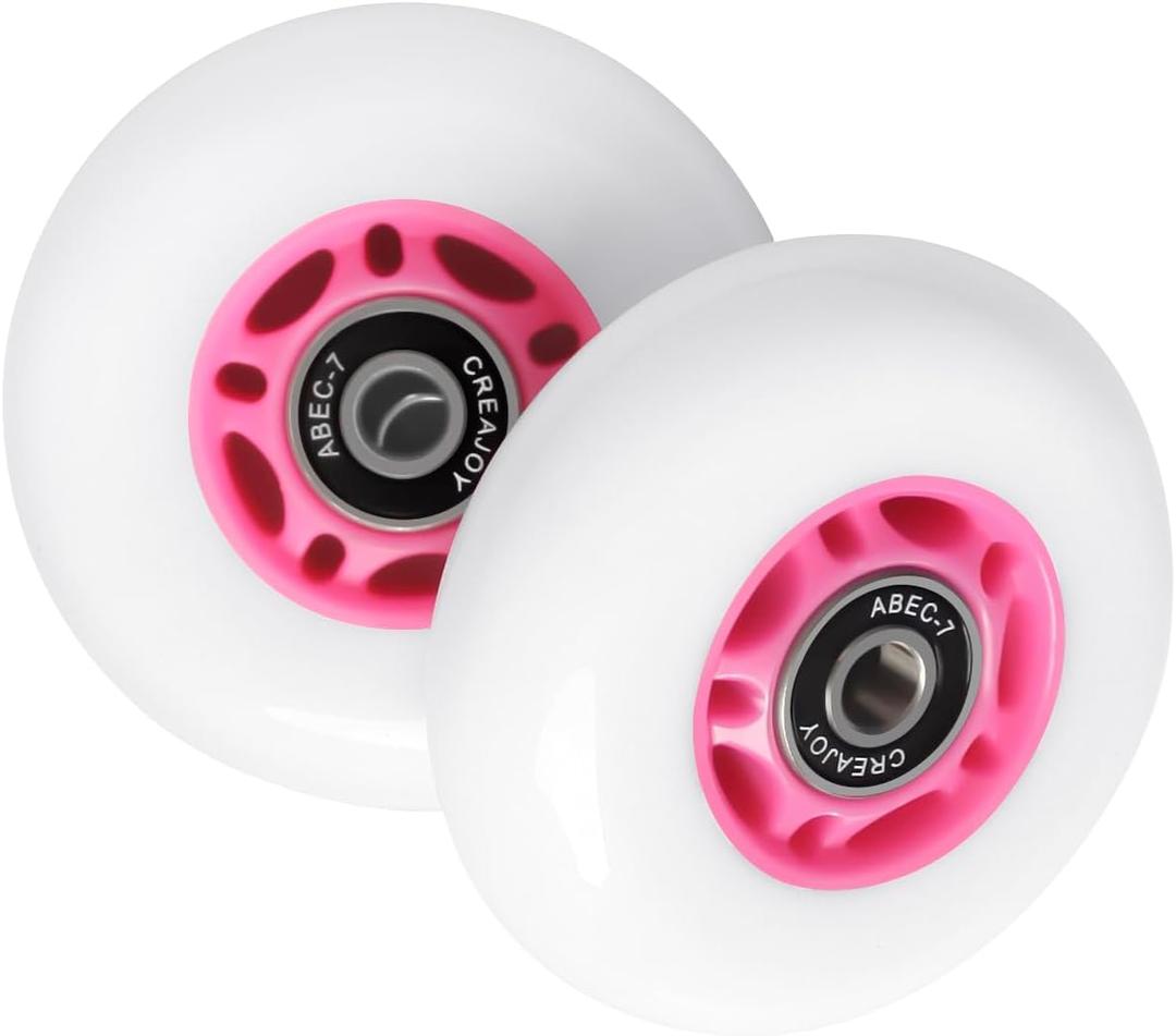 2 x RipStik Casterboard Replacement Wheels, 76mm with Bearings, Set of 2 (Pink)