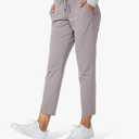 G Gradual Women's Pants with Deep Pockets 7/8 Stretch Ankle Sweatpants for Golf, Athletic, Lounge, Travel, Work Size 12