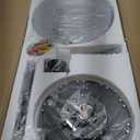 Fanbulous 72 inch Large Ceiling Fans with Lights and Remote, Outdoor Black Ceiling Fan with 10 Blades, 32W LED light 3 CCT, 6 Speed Reversible Quiet DC Motor, Modern Ceiling Fan for Living Room Patio