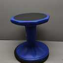 Flash Furniture Carter Adjustable Height Active Learning Stool for Classrooms, Backless Wobble Stool with 360-Degree Swivel, 14" - 18" H, Blue