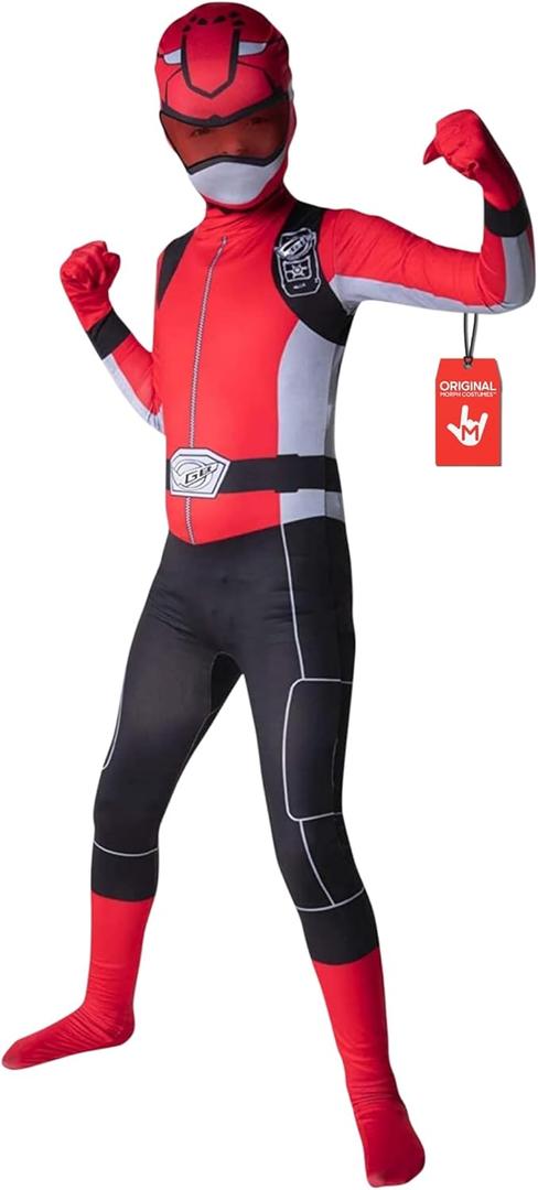 Morphsuits unisex-child Power Ranger (Medium, Red)