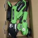 SEYVUM String Trimmer, 20V 12-inch Cordless Weed Trimmer with Auto Line Feed, 2 X 2.0Ah Battery Powered Lawn Edger with 5 Pcs Spool Line & 8 Pcs Plastic Blades, Fast Charger Included, Green