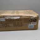 HCHQHS Adjustable 6 Tier Open Bookcase, Rustic Farmhouse Book Shelves, Industrial Wood and Black Metal Bookshelves, Mid Century Bookcase for Home Office Living Room Bedroom