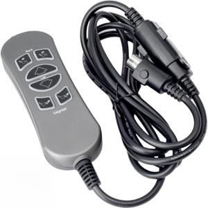 YUXIVCNE MLSK89-A2 6 Function Key 5 Pin Prong Controller Compatible with Lift Chair with USB and Backlit, Black Hand Control Handset for Electric Recliner