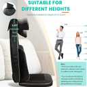 Shiatsu Neck and Back Massager with Heat - Adjustable Deep Tissue Massage Cushion Walking Back Massager for Full Back, Neck, Lumbar & Hips - Fits Office Chair, Recliner, Upgraded Version