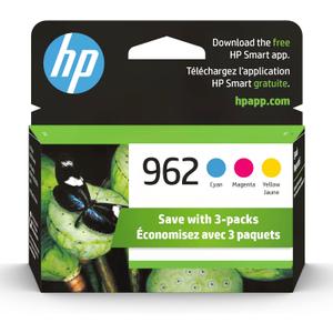 HP 962 Cyan, Magenta, Yellow Ink Cartridges for HP Printers | Works with Printer Series: OfficeJet 9010, 9020 | Eligible for Instant Ink | 3YP00AN