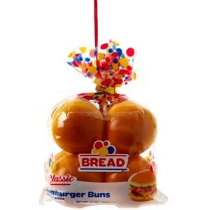 Kurt Adler Burger Bun Bag Ornament, 3.5"