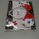 LUV HER Disney USA Patriotic Headband, 4th of July Outfits for Women, Red White and Blue Decoration, Patriotic Hair Accessories, Star Print and Red Bow