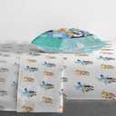 Jay Franco Kids Sheet Set with Fitted, Flat Sheets & Pillow Cover - Ultra-Soft Bedding with Pillowcase for Room Decor, White - Bluey, 3 Piece Toddler