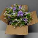 4 Pcs Purple Rose Candle Rings - Artificial Floral Wreaths with Eucalyptus Leaves Greenery Flower Wreaths for Pillar Farmhouse Wedding Centerpiece Party Home Decor