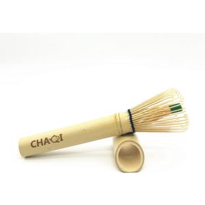 Home Soul Long Handle Bamboo Matcha Whisk Chasen For Mug/Cups (Golden)