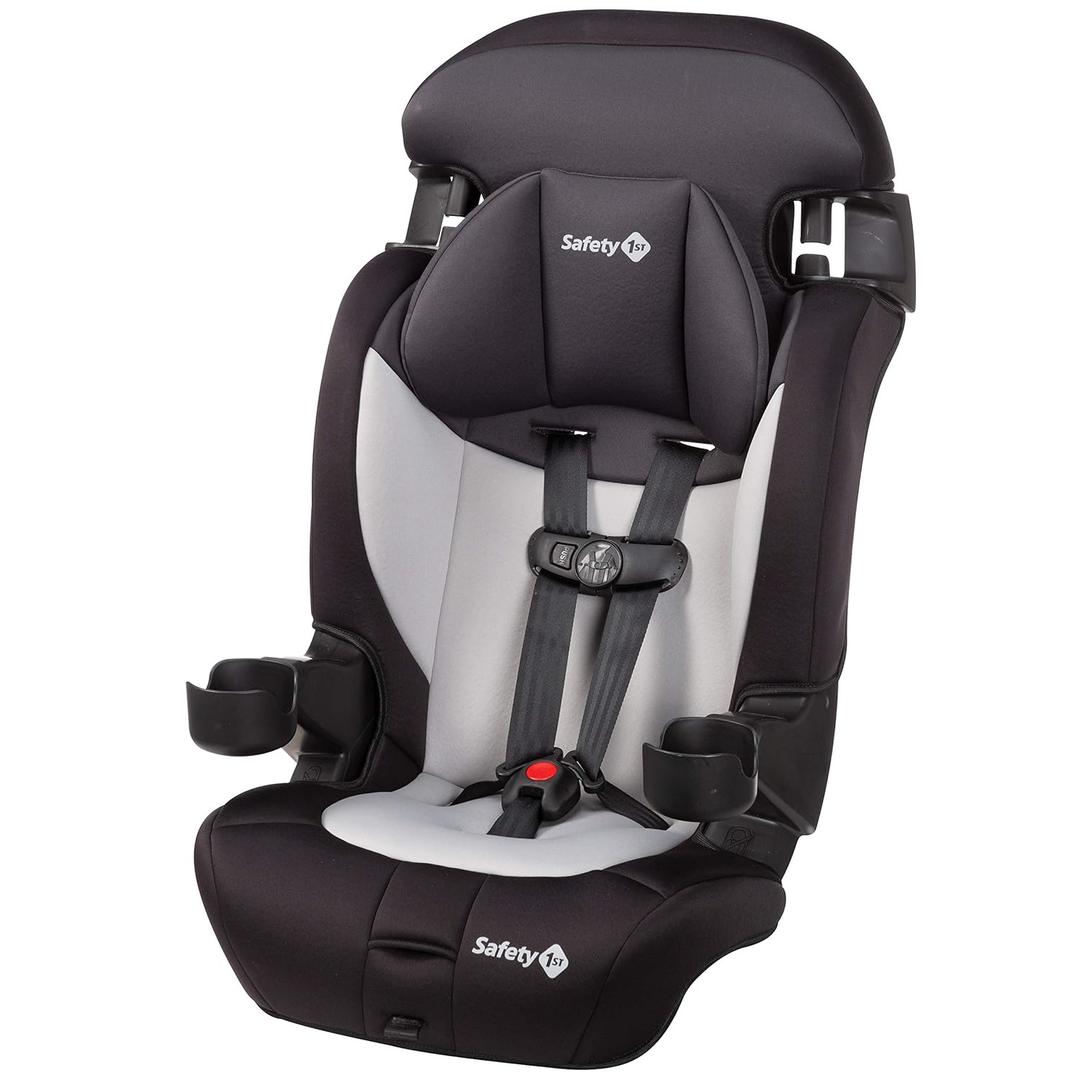 Safety 1st Grand 2-in-1 Booster Car Seat, Converts from High Back to Belt-Positioning Booster, High Back Seat for Kids 40-65, and Belt-Positioning 40-100 Pounds, Black Sparrow. MFG 06/01/2026