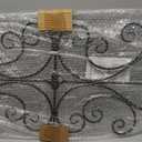 Sintosin Wrought Iron Wall Decor 45 x 18 In, Black, 45.1"L x 18.3"W