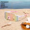 FEISEDY Sports Sunglasses for Men, Women and Teens - Baseball, Biking, Cycling UV400 Protection B2388