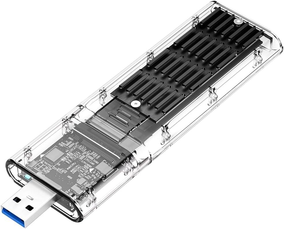 MAIWO M.2 SATA SSD Enclosure, USB3.2 Gen1 Type-A to SATA NGFF Based M.2 Solid State Drive Adapter Reader, Support B Key B+M Key, High-Strength ABS (K1714S)