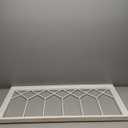 Sintosin Rustic Wood Window Frame Wall Decor 40 x 20 inches, Hanging Washable White Farmhouse Faux Windows Frames for Walls, Decorative Wall Art for Living Room Bedroom Hallway Christmas (Style 1)