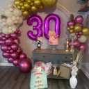 2 x Number 0 Balloons 40 Inch Rose Purple Number Balloons for 10 20 30 40 50 60 70 80 90 100 Numbers Balloon Birthday Decorations Wedding Event Baby Shower