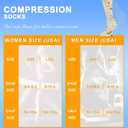 Bropite Compression Socks for Women & Men Circulation-Support Knee High Socks 20-30 mmhg-Best for Running,Medical,Nurse,Travel, Size S/M