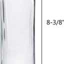 Kingrol 18 Pack 8.5 oz Square Glass Bottles with Leak Proof Screw Caps, Hot Sauce, Oil, Vinegar, Syrup, Salad Dressing