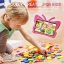 Simicoo iPad 12 A19 2026 Kids Case Cute Butterfly with Stand for Kids Girl Toddler iPad 11 A16 11th 10th Generation 11 inch 2025 Light EVA Durable Shockproof Kid Friendly Drop Proof Tablet Cover Rose