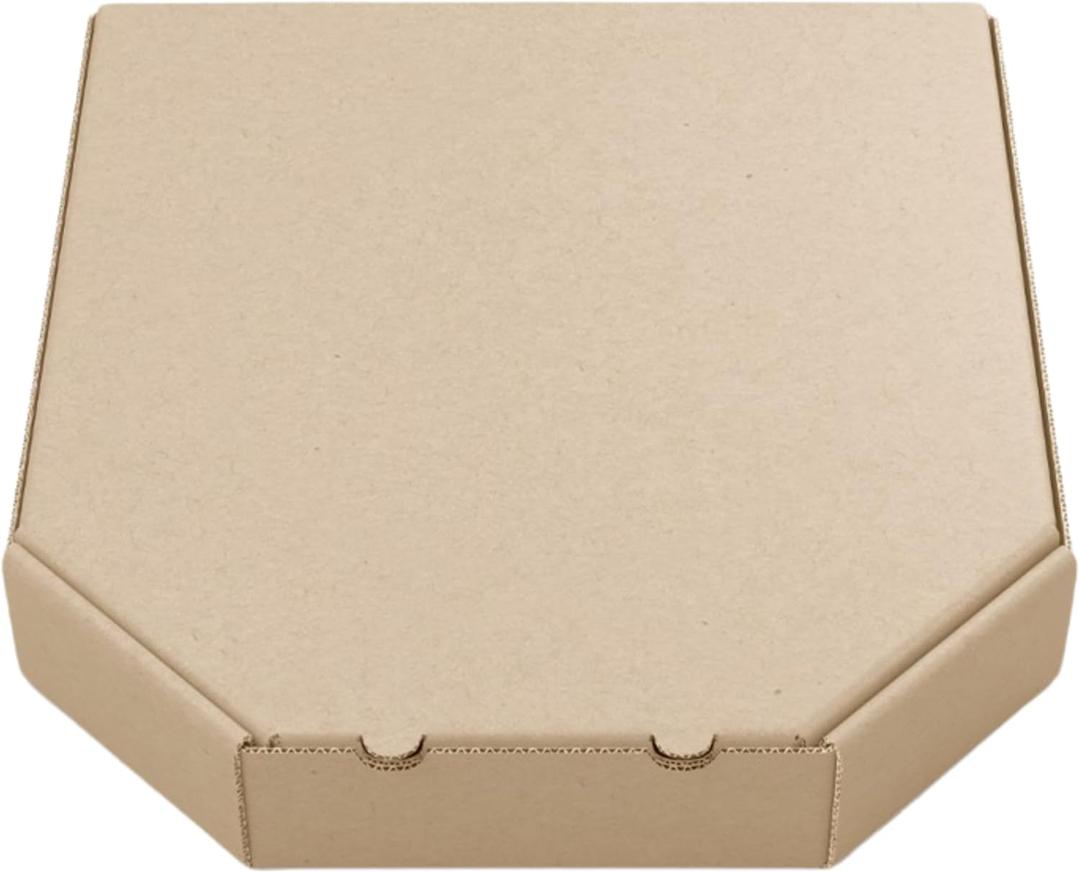 Pre-Made pizza Box with Bevel Edge 10" x 10" x 2"  Food-Grade Cardboard, Flute E Design, Perfect for Pizzerias and Restaurants, Durable, Eco-Friendly Packaging - Brown (Pack of 50)