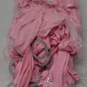 Pink Chair Sashes 100 Pack Spandex Stretch Chair Band Sashes with Buckles for Folding Chairs Wedding Party Reception Baby Shower Events Banquet Decorations