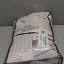 Pinch Pleated Linen Curtains 96 Inches Long for Living Room Bedroom, Light Filtering Boho Window Drape 96 inch 2 Panels Burgs with Hooks&Rings 8ft Cream Birch Sliding Glass Door Sheer Curtain Decor