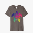 Tribal Aruba Tie Dye Sea Turtle Aruba Beach Vacation Premium T-Shirt, Size 1X