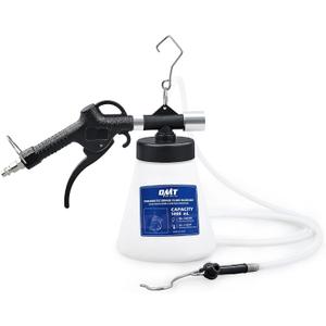 Orion Motor Tech Pneumatic Brake Bleeder Kit, 1.06 qt. Brake Fluid Bleeder Kit with 8 Master Cylinder Adapters, 1L Vacuum Brake Bleeder Set for One Person Brake Bleeding Automotive Fluid Extraction