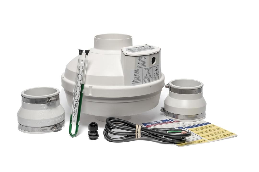 Festa AMG Maverick Radon Fan 3 Installation Kit - Quiet and Energy Efficient Radon Mitigation Inline Fans High Performance 4 Duct Fan