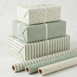 ZICOTO Beautiful Gift Wrapping Paper Rolls for All Occasions - Set of 3 Quality Rolls For Wedding, Birthday, Baby Shower & Christmas - Add a Touch of Magic to Every Gift You Wrap - 17 x 120 in