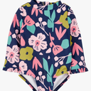 Simple Joys by Carter's Girls' Long Sleeve Zipper One Piece Swimsuit 2 T