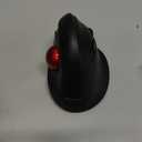 MicroPack Trackball Wireless Mouse, Upgrade Right Hand Ergonomic Mouse with Wireless Vertical Rollerball Computer Mouse, 3 Adjustable DPI, Easy Thumb Control for PC, Laptop, Mac, Windows - Black